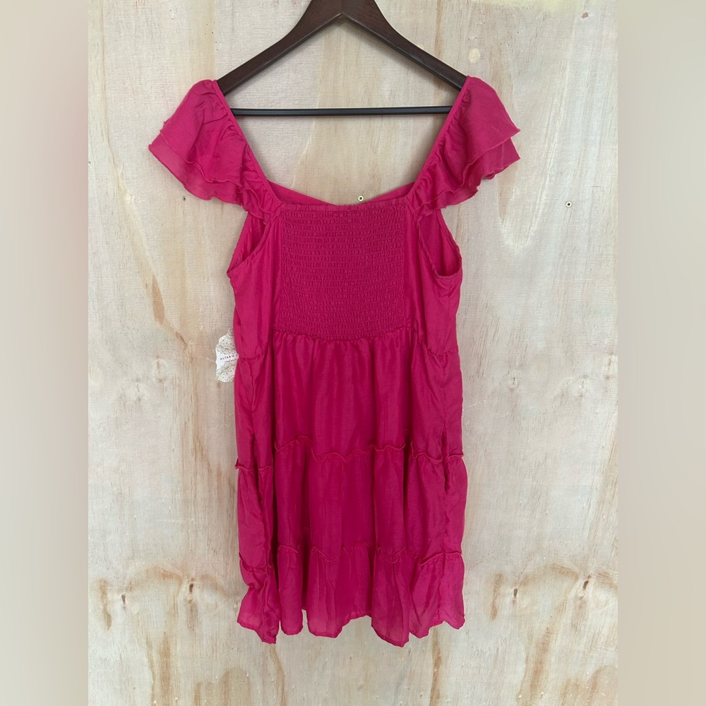 Altar'd State Fuchsia Ruffle Dress - Picture 2 of 8